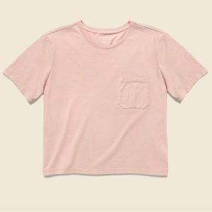 Richer Poorer Women’s Boxy Crop Tee Dusty Pink